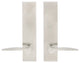 Toronto Lever, Tubular Passage, Satin Stainless Steel, 2-3/4" Backset