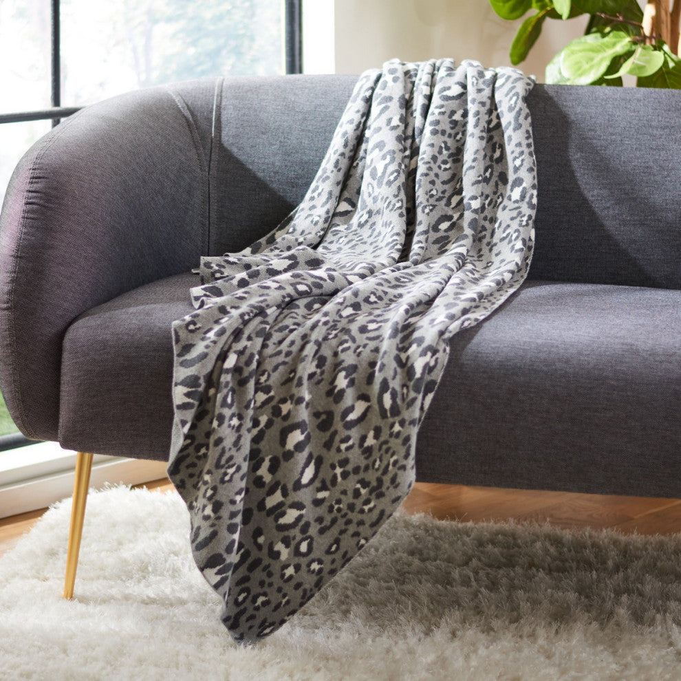 Safavieh Gwynn Throw, Grey/Black