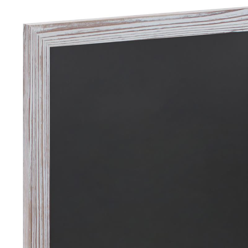 Canterbury Wall Mount Magnetic Chalkboard Sign Set- 18" x 24", White Washed, 18" X 24"