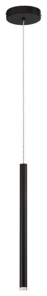 Navada Sleek LED Small Pendant In Black
