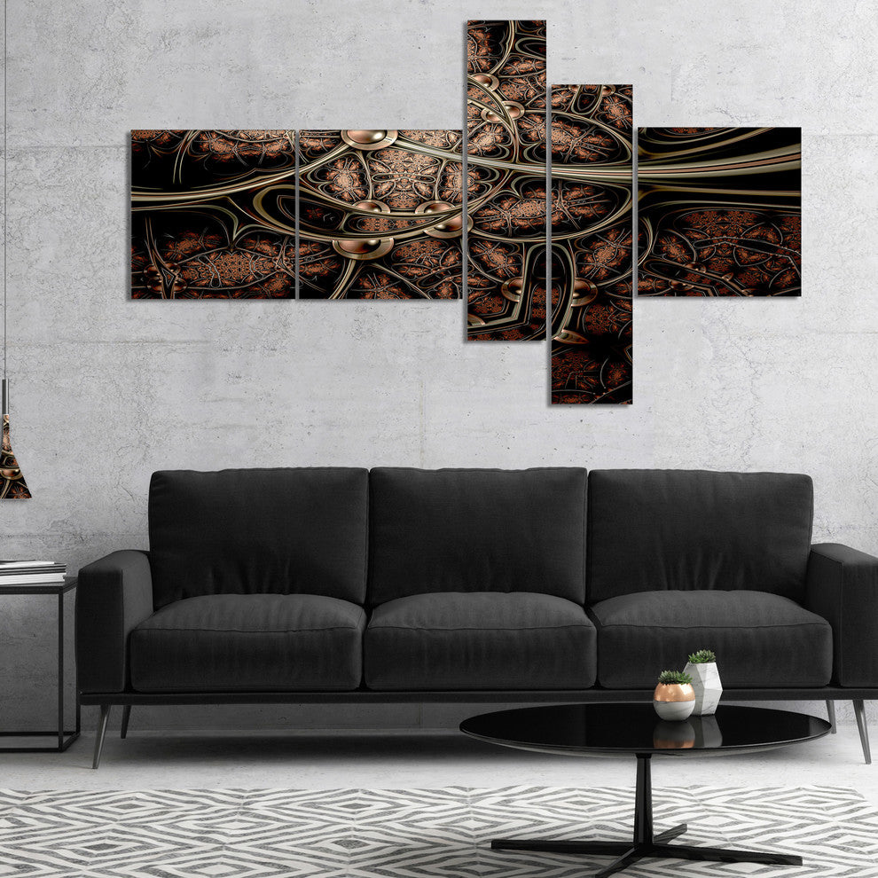 Light Purple Metallic Fabric Pattern, Abstract Canvas Print, 60"x32", 5 panels