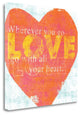 "Letterpress Love" By Sue Schlabach, Giclee Print on Gallery Wrap Canvas