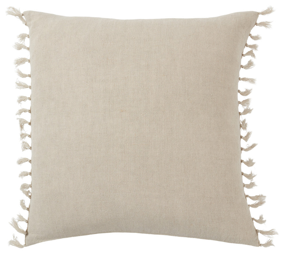 Jaipur Living Majere Solid Light Gray Down Pillow 20" Square