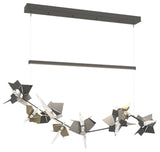 Belladonna LED Pendant, Natural Iron With Soft Gold Accent