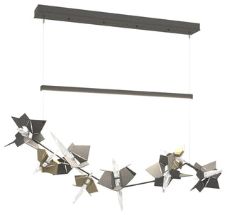 Belladonna LED Pendant, Natural Iron With Soft Gold Accent