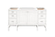 Addison 60" Single Vanity Cabinet, Glossy White, Glossy White, No Top