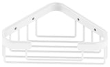 Corner Soap Basket, Matte White