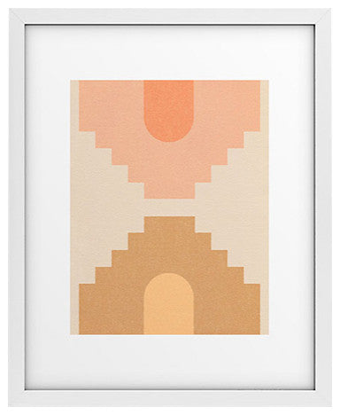 Iveta Abolina Coral Shapes Series V Framed Art Print, 18x24"
