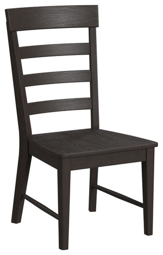 Bayside Ladder Back Side Chair, Black, Set of 2