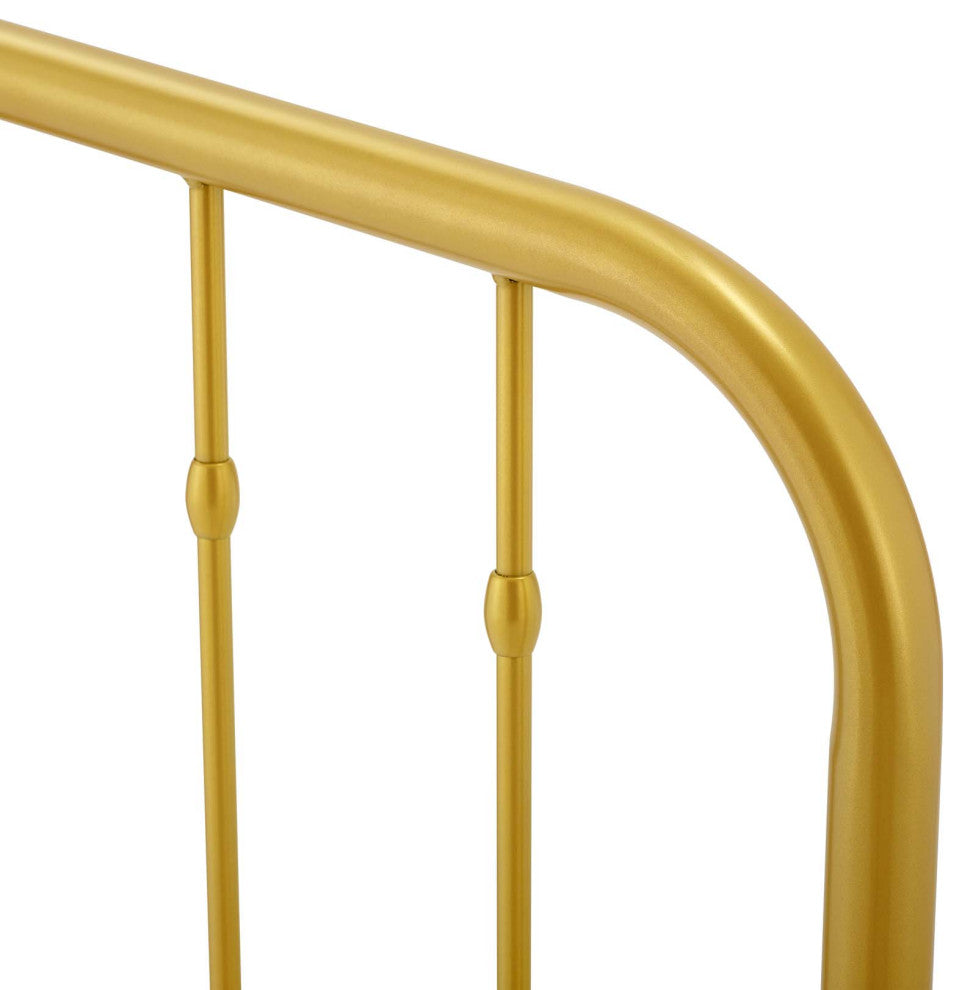 Headboard, Queen Size, Metal, Gold, Modern Farmhouse, Bedroom Master Suite