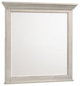 San Mateo Wooden Youth Mirror, Rustic White