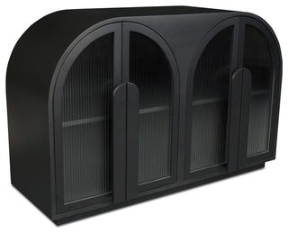 Full side view of cabinet on white background