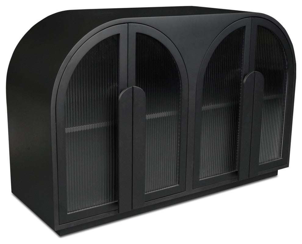 Full side view of cabinet on white background