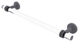 Pacific Beach 30" Towel Bar with Dotted Accents, Matte Gray