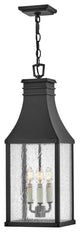 Hinkley Beacon Hill 3-Light Medium Hanging Lantern 17462MB, Museum Black