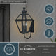 Nottingham 12" Outdoor Wall Light Textured Black