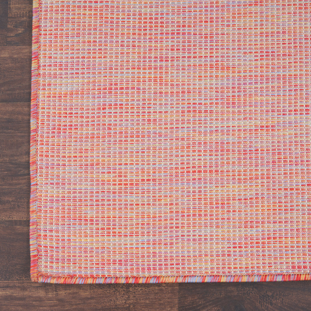 Positano Contemporary Area Rug, Rainbow, 7'x10'