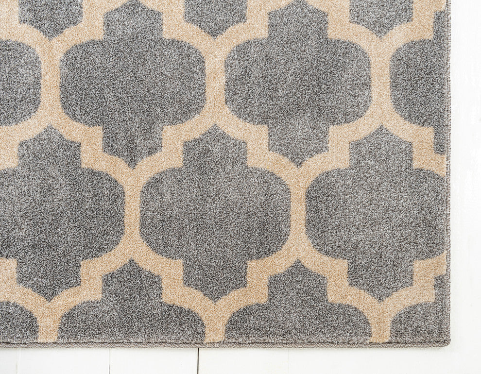 Rug Unique Loom Trellis Light Gray Rectangular 3' 3 x 5' 3