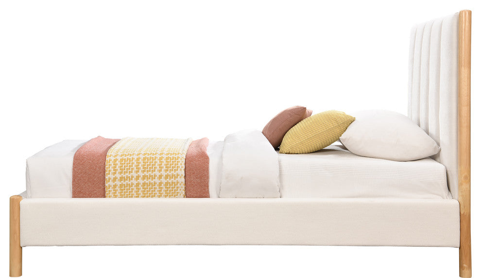 Kona Upholstered Bed, Cream, Twin