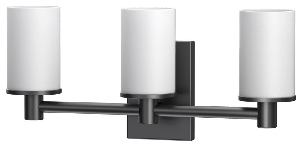Modern Farmhouse Triple Sconce, Matte Black