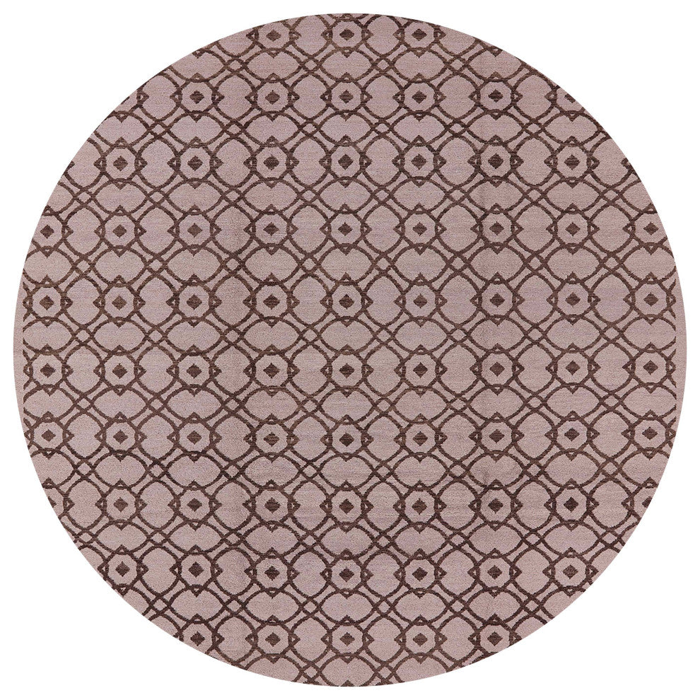 Ahgly Company Indoor Round Mid-Century Modern Area Rugs, 8' Round