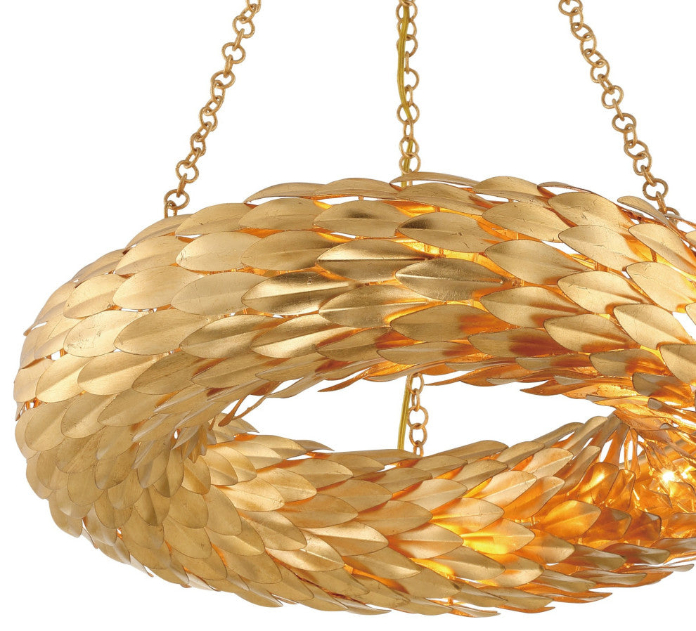 Crystorama Lighting Group 536_CEILING Broche 6 Light 24"W - Matte White