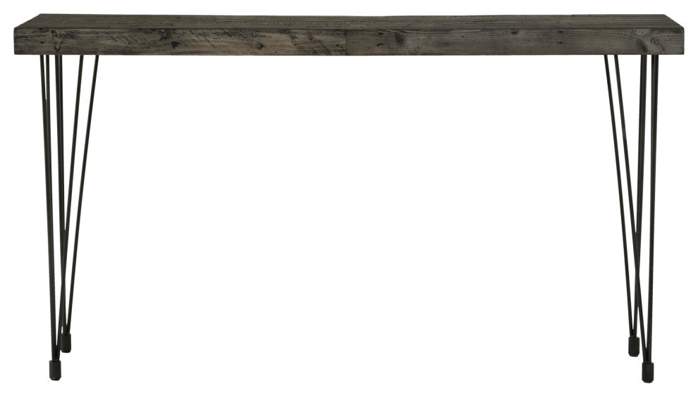 First of A Kind Boneta Console Table Weathered Gray
