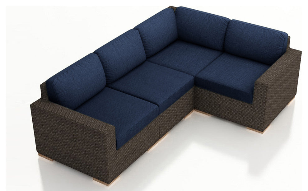 Arden 4 Piece Sectional Set, Spectrum Indigo