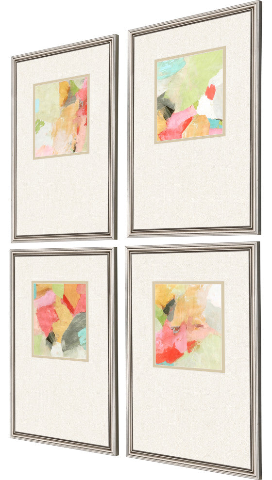 Pastel Splash Artwork, 4-Piece Set