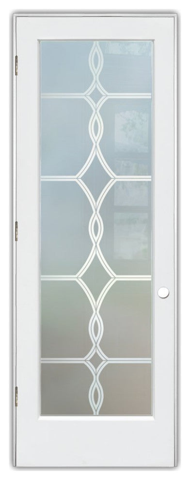 Interior Prehung Door or Interior Slab Door - Diamond Beads - Primed - 24" x...