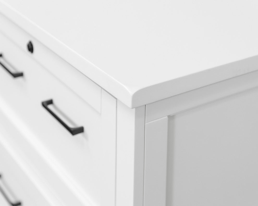 Modern Wood Lateral File Office Lateral File Storage Fully Assembled White