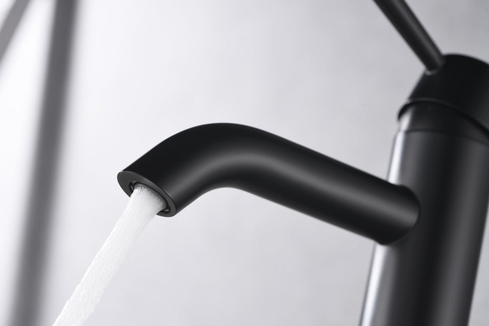 Ultra Faucets UF3660X Single Handle Bathroom Faucet, Matte Black