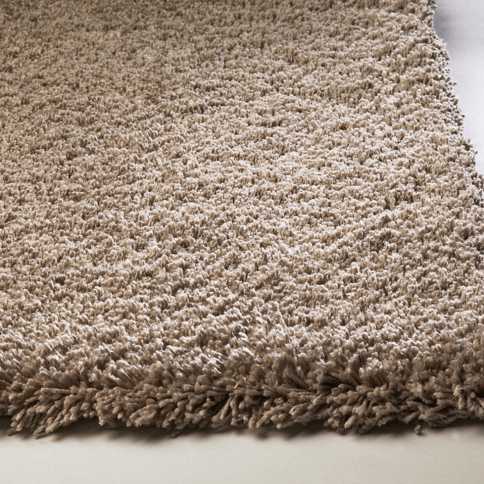 8' X 10'  Polyester Beige Area Rug