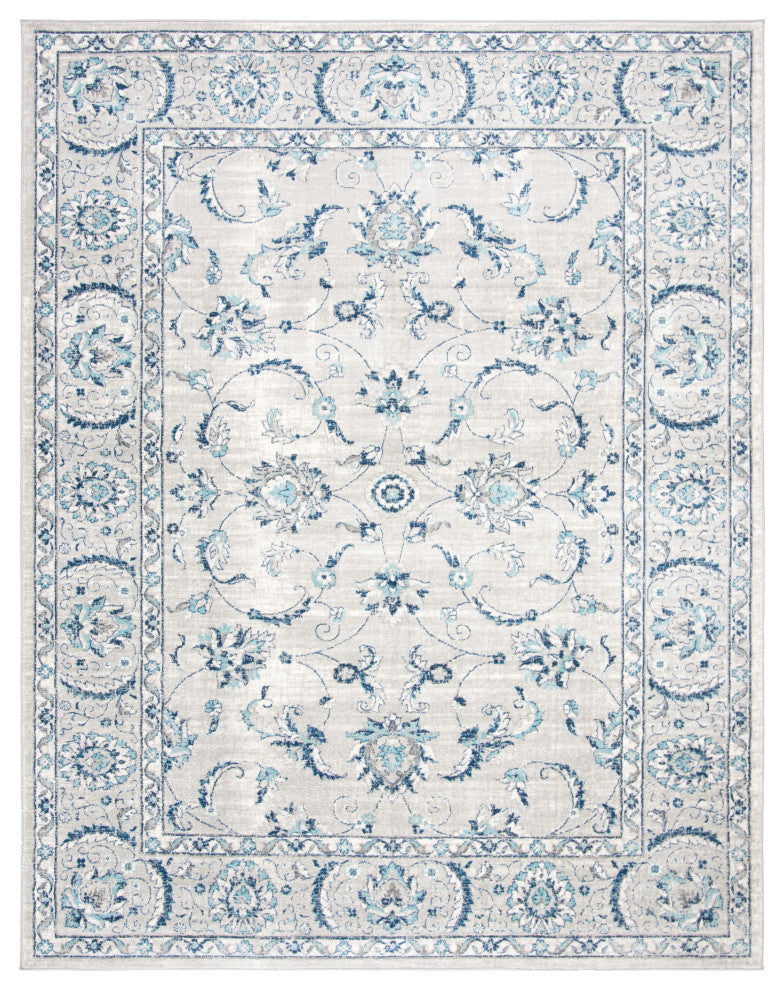 Safavieh Brentwood Collection BNT854 Rug, Light Gray/Blue, 8'x10'