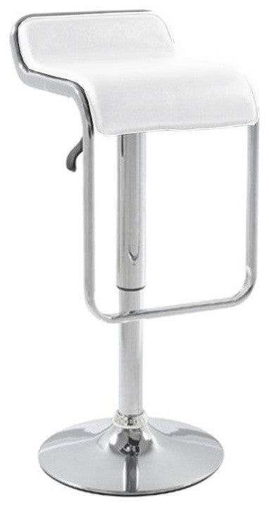 Modern Classics Flat Bar Stool Chair, White