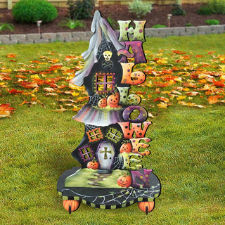 Halloween Candle Holder Free-Standing Garden Decor