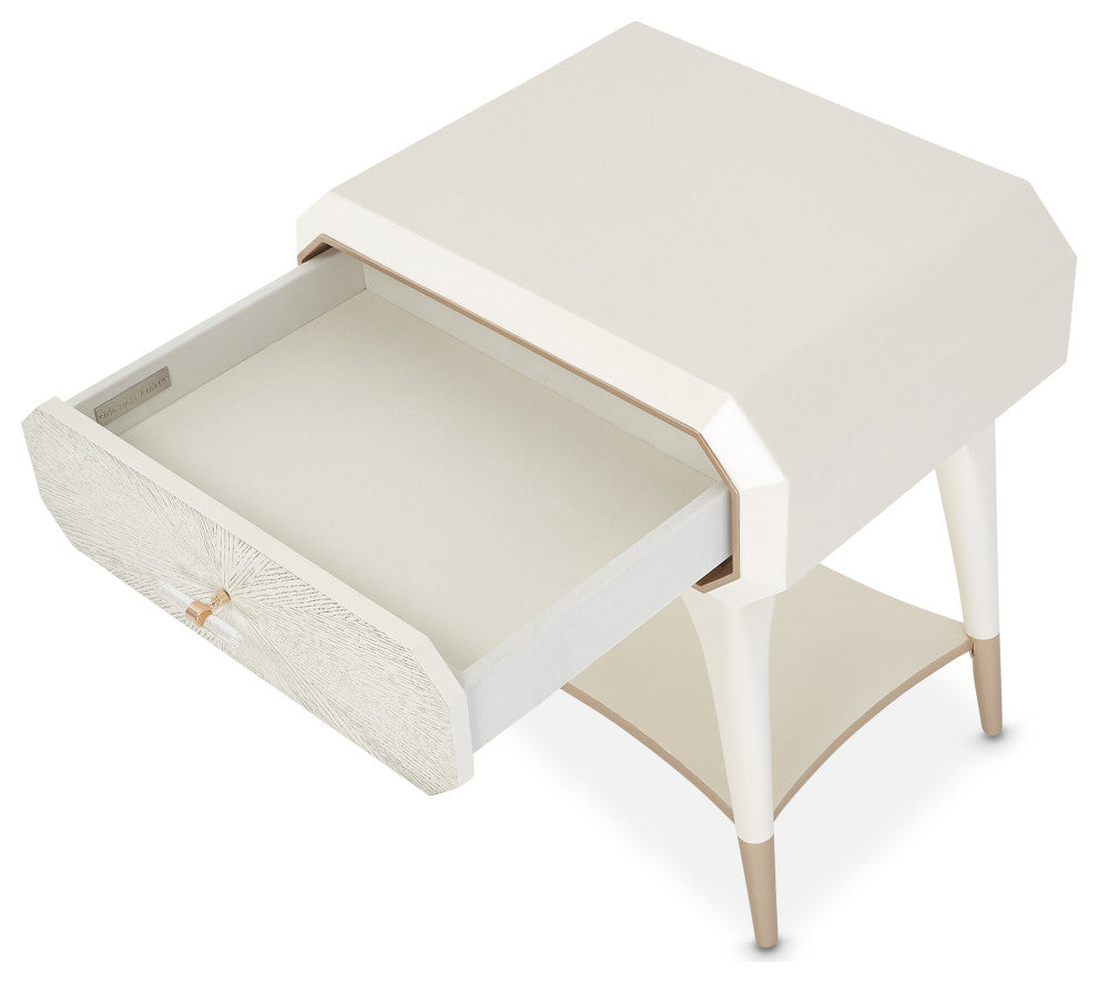 La Rachelle 1-Drawer Nightstand - Medium Champagne