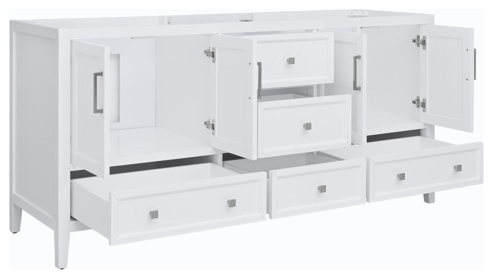 Avanity Everette 72 in. Double Vanity Only in White
