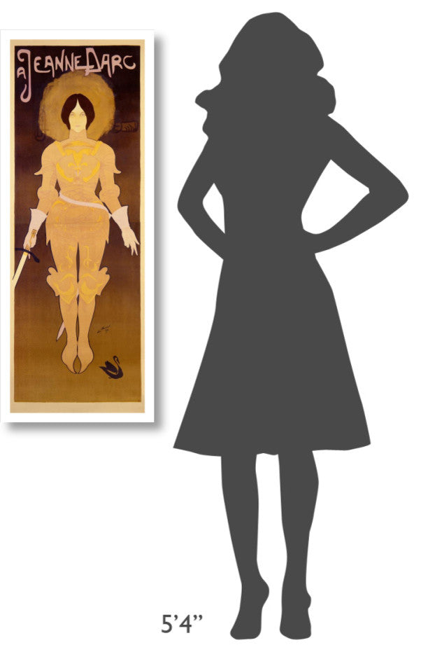 "Joan d'Arc" Digital Paper Print by Georges De Feure, 16"x42"