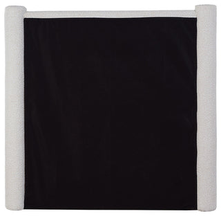 Elias Upholstered Bed, Cream, Twin, Boucle Fabric