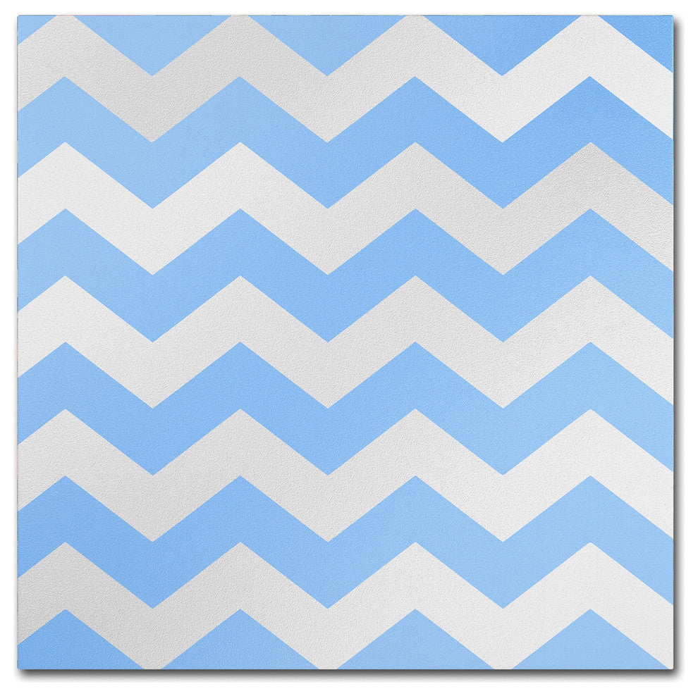 Color Bakery 'Xmas Chevron 3' Canvas Art, 35x35