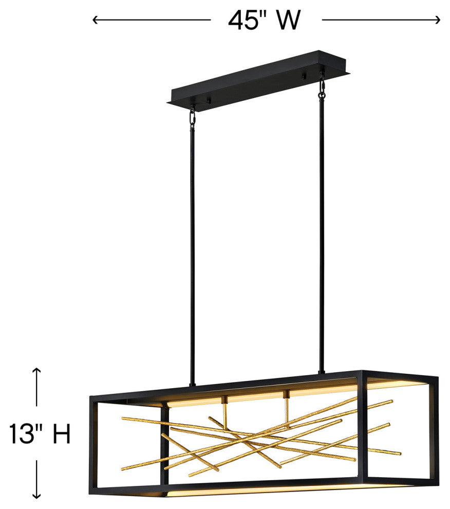 Styx Chandelier, Black