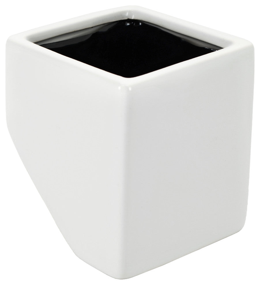 Large Cube Wall Planter, White