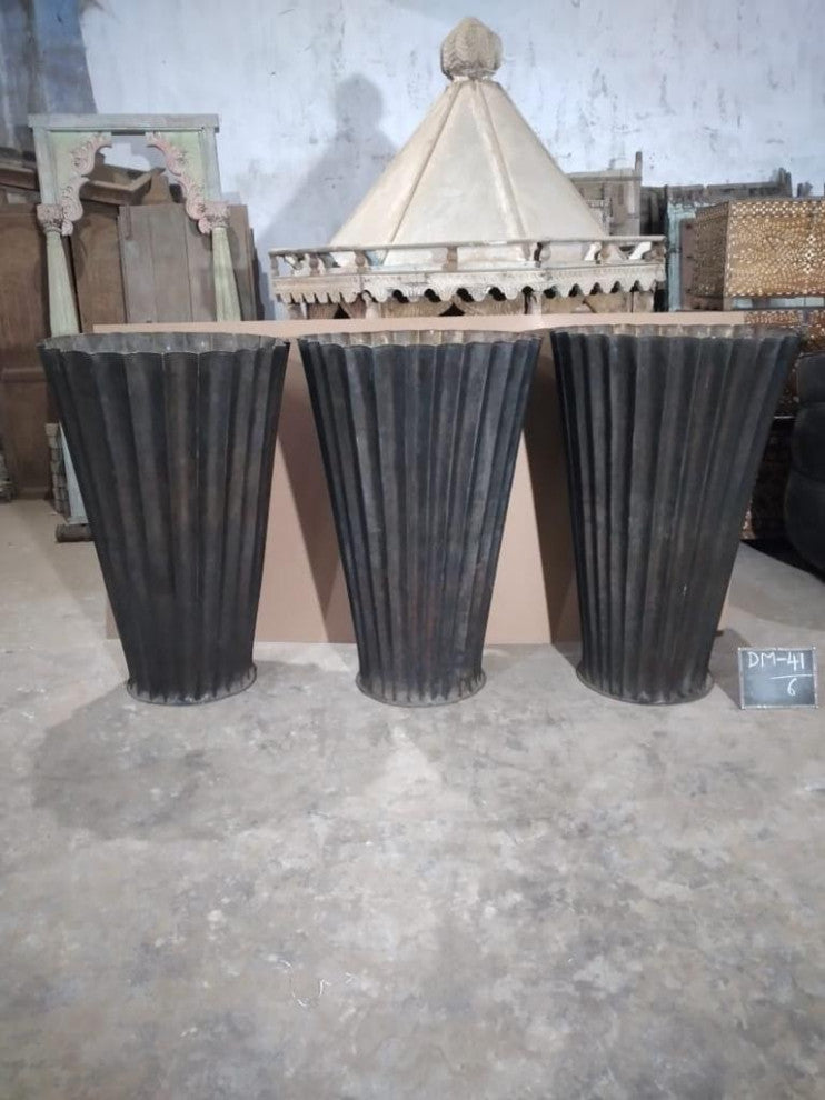 Consigned Bronze Fluted Planter