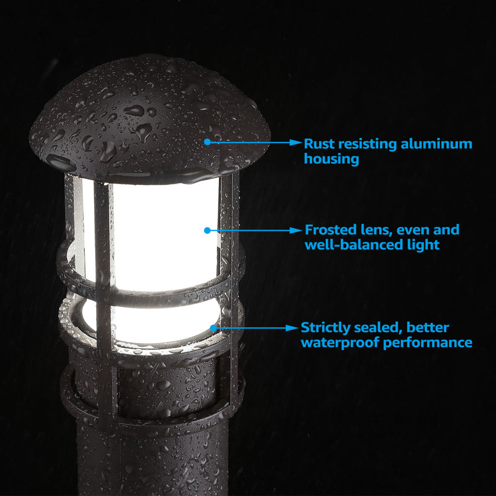 3W LED Landscape Light, Waterproof, 12V Low Voltage, 5000K Daylight, 6pack
