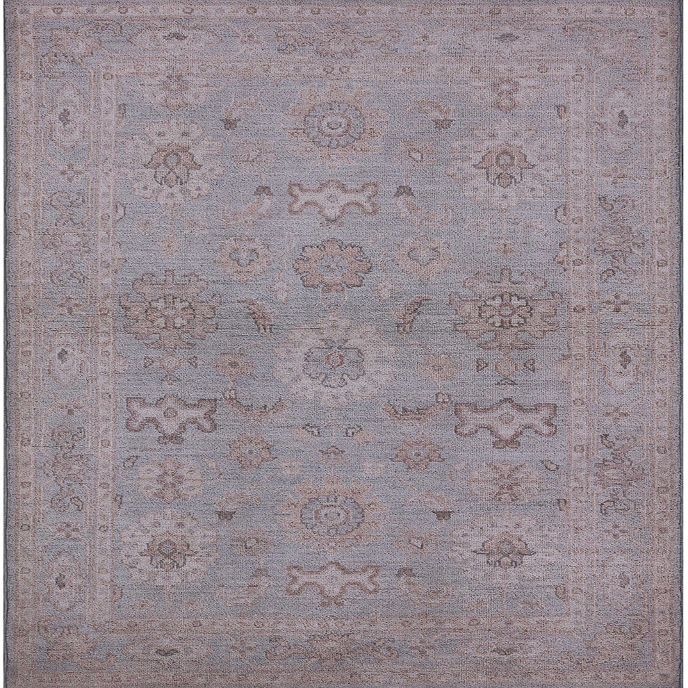 Ahgly Company Indoor Square Mid-Century Modern Area Rugs, 7' Square