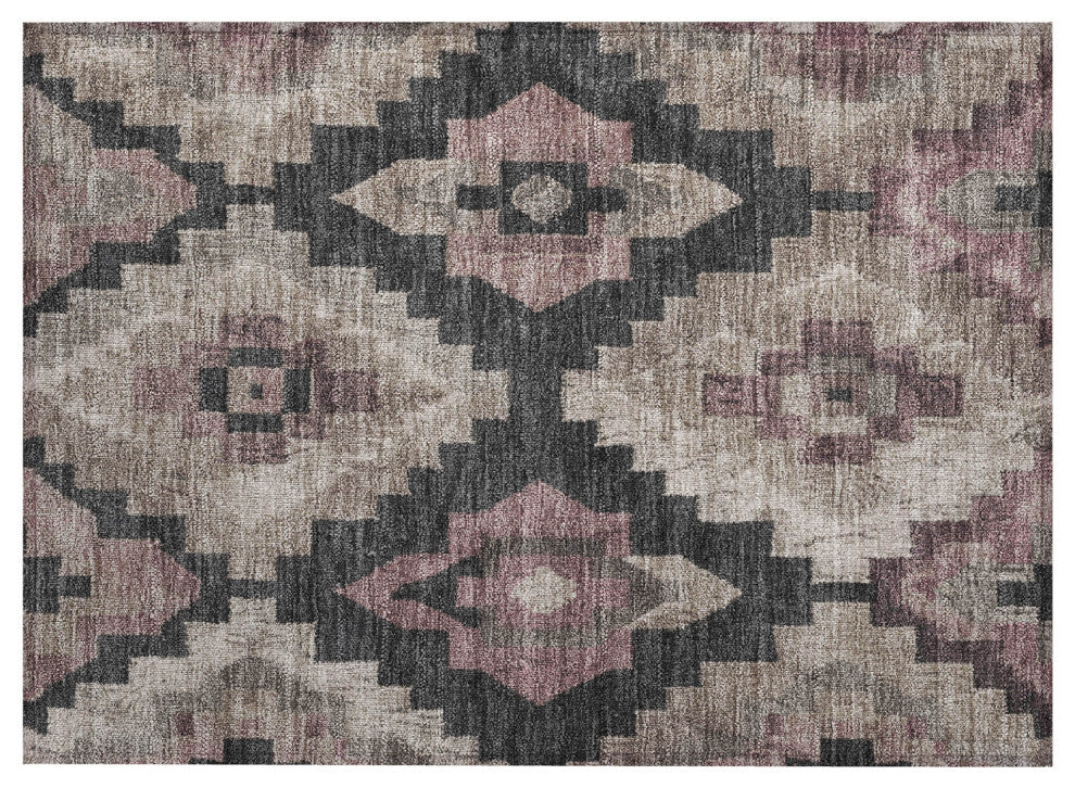 Machine Washable Indoor/Outdoor Chantille ACN1894 Taupe 1'8" x 2'6" Rug