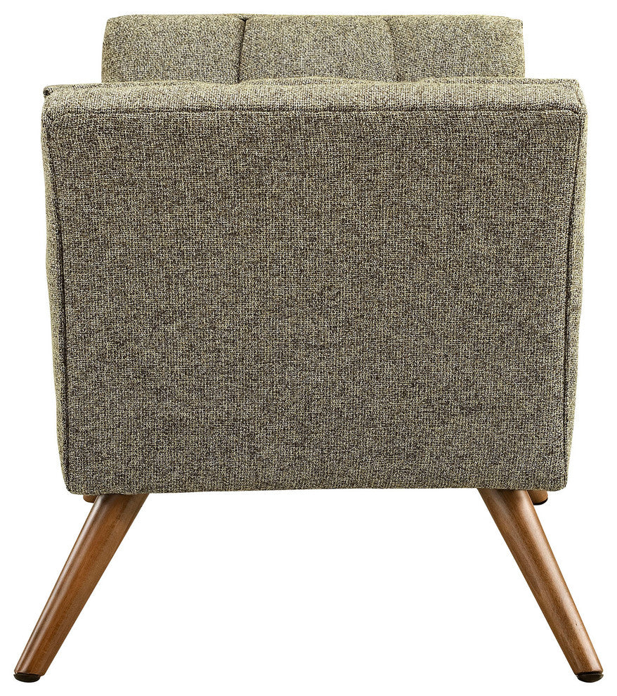 Modern Contemporary Fabric Ottoman , Beige, Fabric