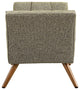 Modern Contemporary Fabric Ottoman , Beige, Fabric