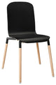 Modern Contemporary Kitchen Wood Dining Chair Black